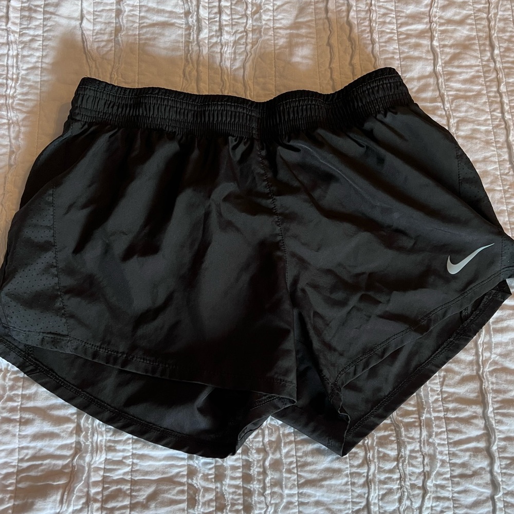 Womens Nike shorts with built in underwear lining, M